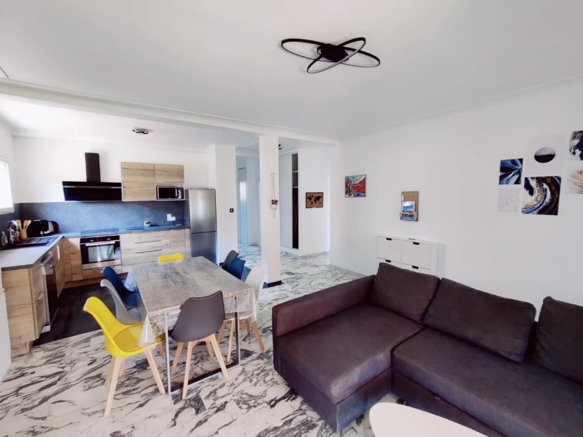 קאן סור מר La Villa Castel - Haut De Villa - Parkings- 3 Chambres - 8 Couchages - Jardin - Barbecue מראה חיצוני תמונה